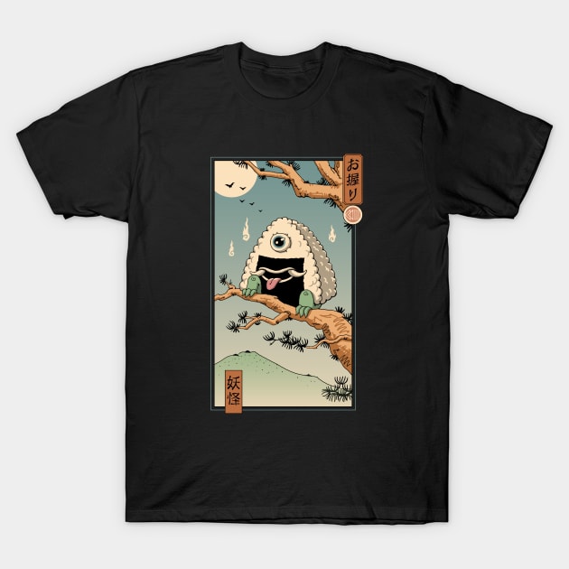 Yokai Onigiri in Edo T-Shirt by Vincent Trinidad Art